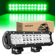 Nilight 12 Inch 72W Green LED Light Bar Fishing