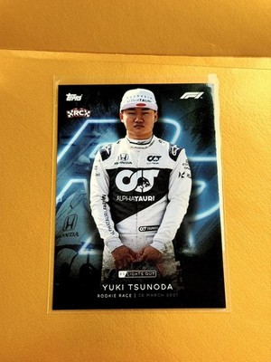 Yuki Tsunoda RC Rookie 2021 Topps Lights Out Formel 1 Rookie Race Alphatauri F1