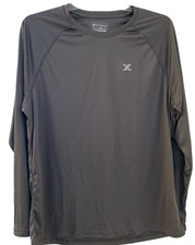 Mens Shirt Outdoor Long Sleeve Performance UPF 50 UV Sun Protection Large NEW