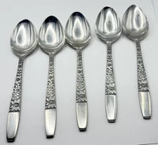 Hanford Forge Table Spoons Lot of 5 SPRING LAKE HF Stainless Flatware Vintage