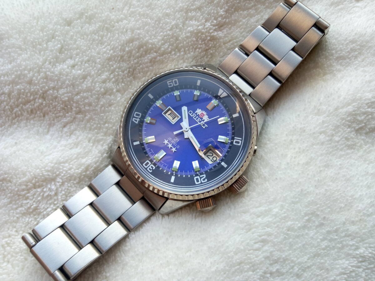 Orient Kingmaster King Diver Automatic Watch Blue - image 7