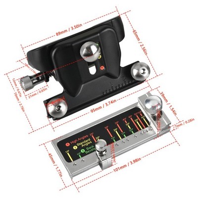 Fixed Angle Honing Guide Adjustable Angle Precise Sharpening Jig With Scale SET