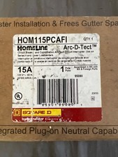 Square D Homeline 1 Pole 20A 120VAC Mini Circuit Breaker - HOM120PCAFI