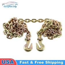 3/8" X 20' G70 Heavy Duty Tow Chain Tie Down Binder Chain Flatbed Truck Trailer