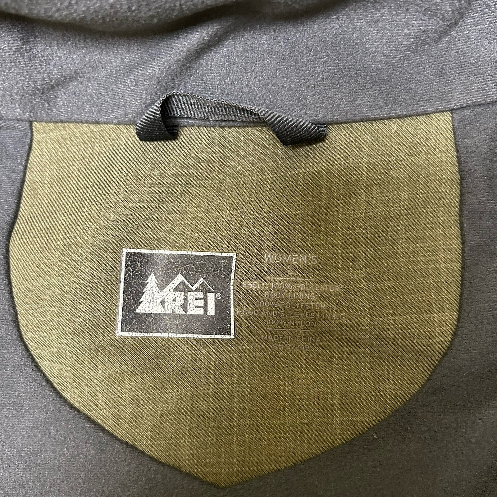 REI E1 Elements Full Zip Jacket Size L Mossy Brow… - image 5