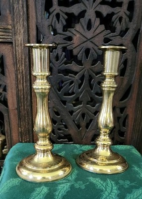 Set 2 Gallery Original Brass Candlesticks 7 Inches Candle Holder Core Home Decor