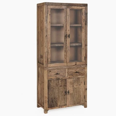 Vitrine DRVO Altholz Buffet massiv recycelt Treibholz Landhaus Design rustikal - Bild 1 von 4