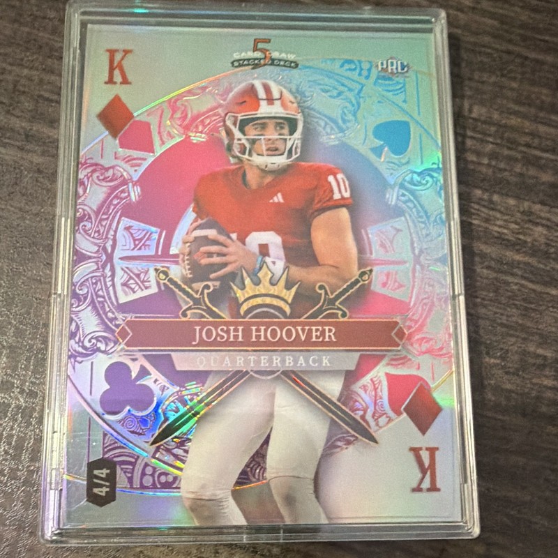 Wild Card 2026 Card Draw Stacked Deck Josh Hoover #184 4/4 29 Pack Parallel