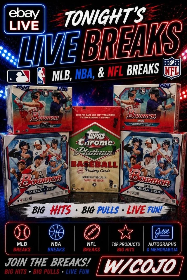 !! Topps Chrome Plantinum & BOWMAN !!  Breaks & Persys w/COJO !