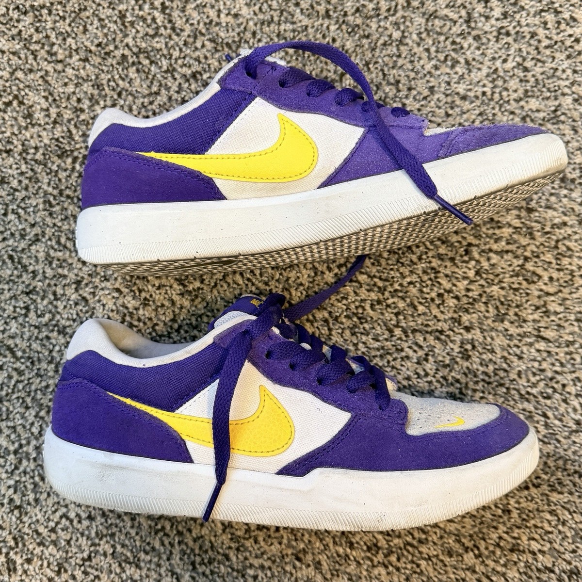 Nike SB Force 58‎ Skate Shoes, Court Purple/White/White/Amarillo DV5477-500 Nike SB Force 58, court purple/amarillo-white-white – Tiki  main image 2