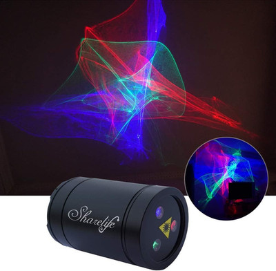 Mini DJ Rechargeable Laser Lights, RGB Aurora Effect Projector USB for Home Disc