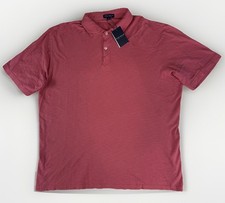 NWT PETER MILLAR Men  s Crown Crafted Polo Shirt Golf Pink Size XL