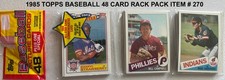 1985 TOPPS BASEBALL RACK PACK 48 CARD FACTORY SEALED ITEM 270 CLEMENS ????
