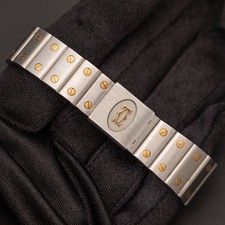 Santos de Cartier Galbée Gray Dial 29mm Gold & Stainless Steel Watch 1566 5