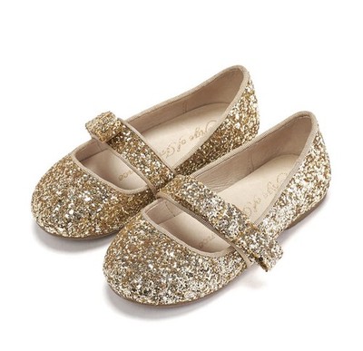 AOI Age Of Innocence sz 29 MIA GLITTER GOLD SHOES