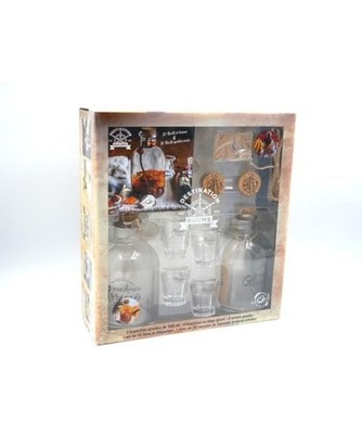 Destinations rhums: Coffret avec 2 bouteilles de 590 ml, 4 bouchons en liège gr