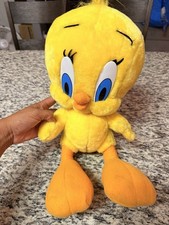 Tweety Bird Plush 14" Vintage 1995 Looney Tunes Ace Play By Play Warner Brothers