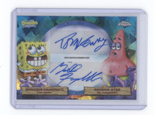 SPONGEBOB PATRICK 2025 TOPPS CHROME SAPPHIRE BIKINI BOTTOM DUAL VIP AUTO Q1887