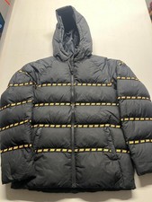 Nike Sportswear Down Puffer Jacket Black Metallic Full Zip Big Kids Unisex Sz XL