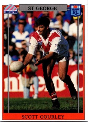SCOTT GOURLEY 1993 Regina Rugby League NRL Card ST GEORGE DRAGONS #67 PSA