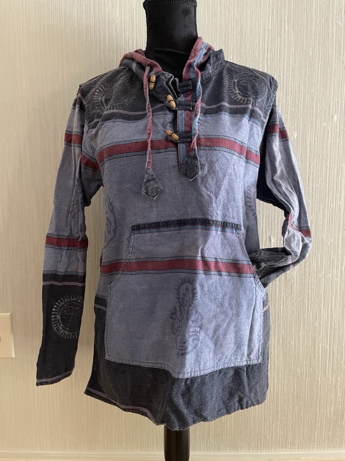 Earthbound Toggle Boho Pullover Celestial Design … - image 1