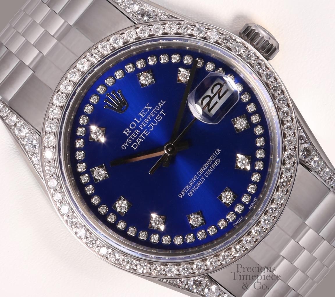 Rolex Datejust Diamond Lugs Diamond Bezel