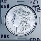 1887 BU GEM MORGAN SILVER DOLLAR UNC MS+++ U.S. MINT RARE COIN 8512