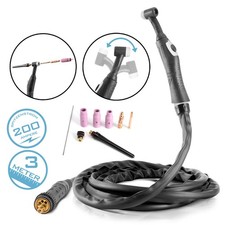 STAHLWERK WIG Schweißbrenner WP26F mit 3m Schlauchpaket und Eurozentralanschluss