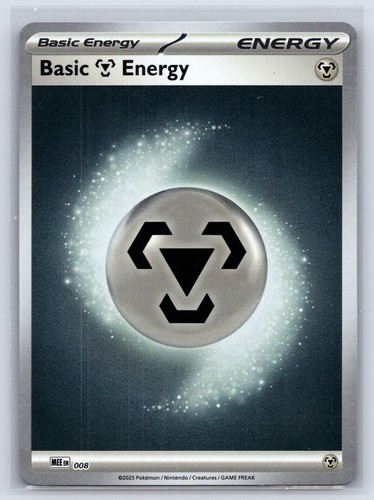 Basic Metal Energy - 008 8 Mega Evolution Energies Reverse Holo Pokemon NM/M
