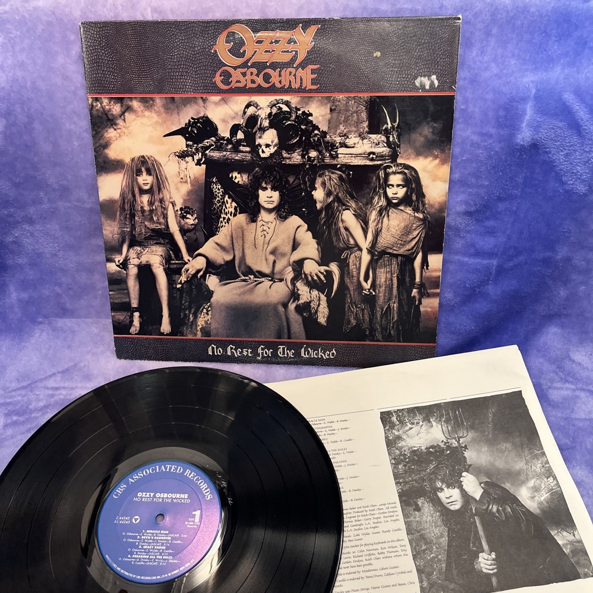 Ozzy Osbourne No Rest For The Wicked 1988 Vinyl LP Z 44245
