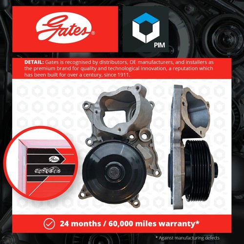Water Pump fits BMW 740D F01 3.0D 12 to 15 N57D30B Coolant Gates 11518507326 New