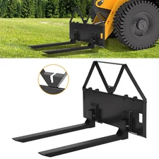 46" 3200lbs Tractor Skid Steer Quick Tach Pallet Forks Attachmemt Universal US