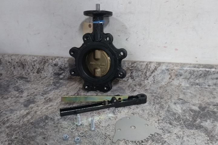 Milwaukee Valve ML-233E 4 4 In Pipe Size 200 Max PSI Lug Style Butterfly Valve