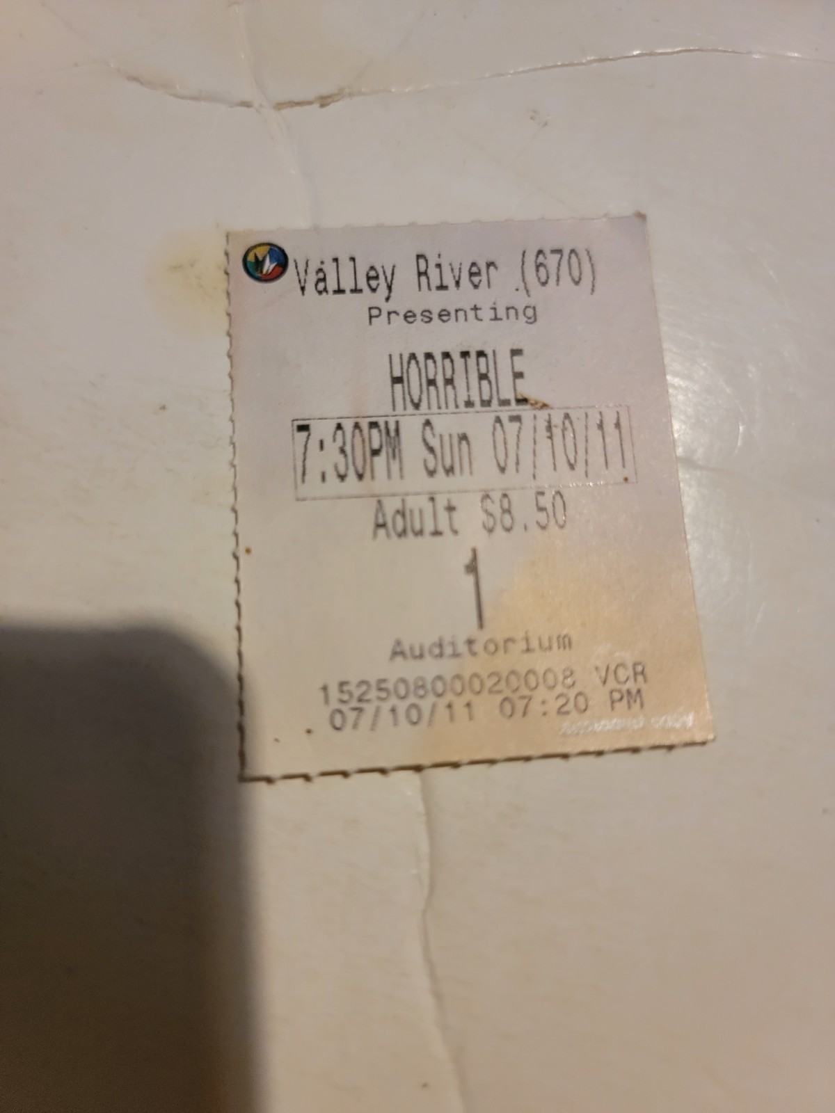 Movie Ticket Stub Horrible Bosses Regal Cinema