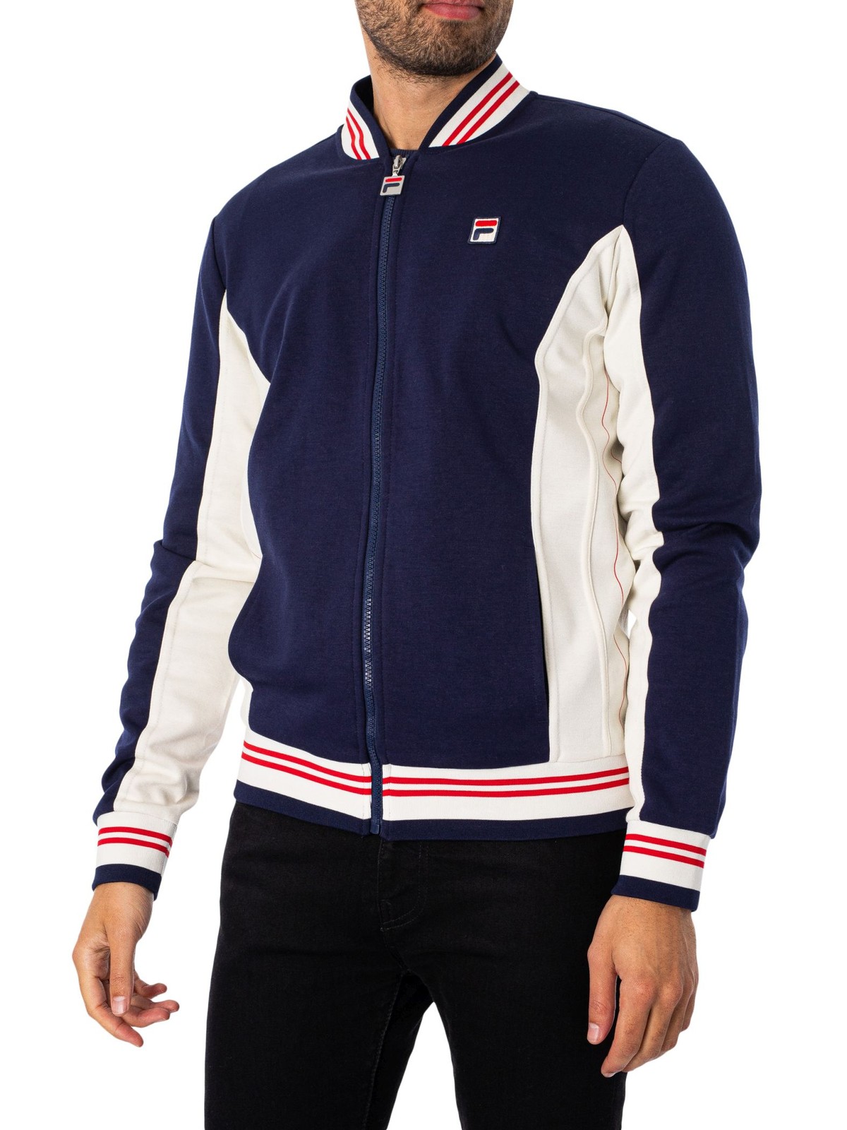 Fila Settanta Track Jacket, Peacoat/Gardenia/Chinese Red - 4XL - Image 2