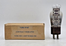 VT-67 Tung-Sol Brown Base Tube New Old Stock Test New 1 Year Warranty VT67