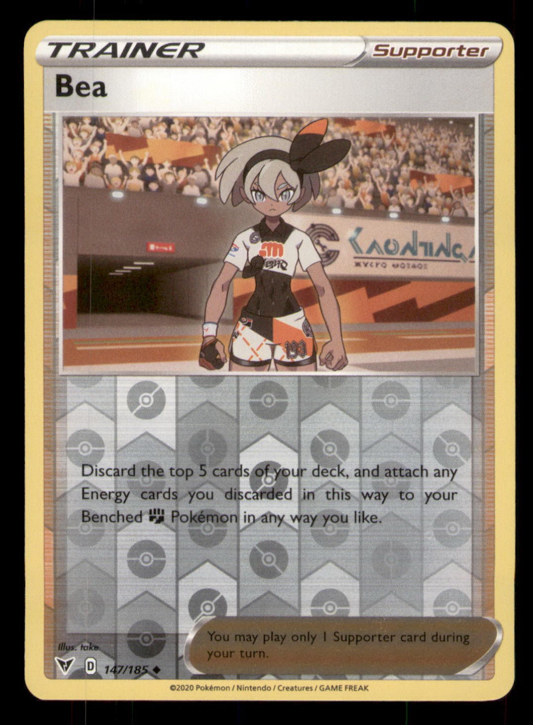 Bea SWSH04: Vivid Voltage #147/185 Uncommon Reverse Holo Pokemon LP