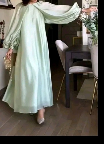 H&M limited edition maxi midi puff sleeve batwing Ramadhan dress kaftan kimono S
