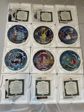 Lot Of 6 Disney’s Musical Memories Plate Collection Bradshaw Exchange w/ COA