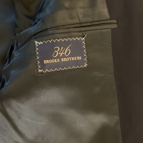 Brooks Bothers 346 Blazer Men's 42L Navy Blue 100% Wool Gold Button Sport Coat - Picture 6 of 14