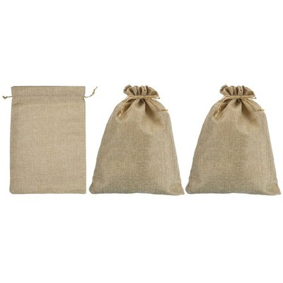 14''x10'' Coin Money Bags Bag, 3pcs with Lace Currency Bags Style 3, Beige