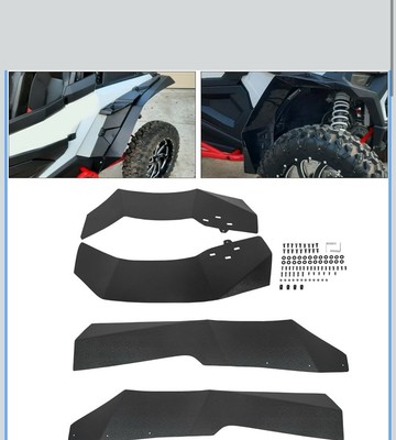 ECOTRIC Mud Flaps Fender Flares Compatible with 2014-2023 Polaris RZR XP 1000 4 