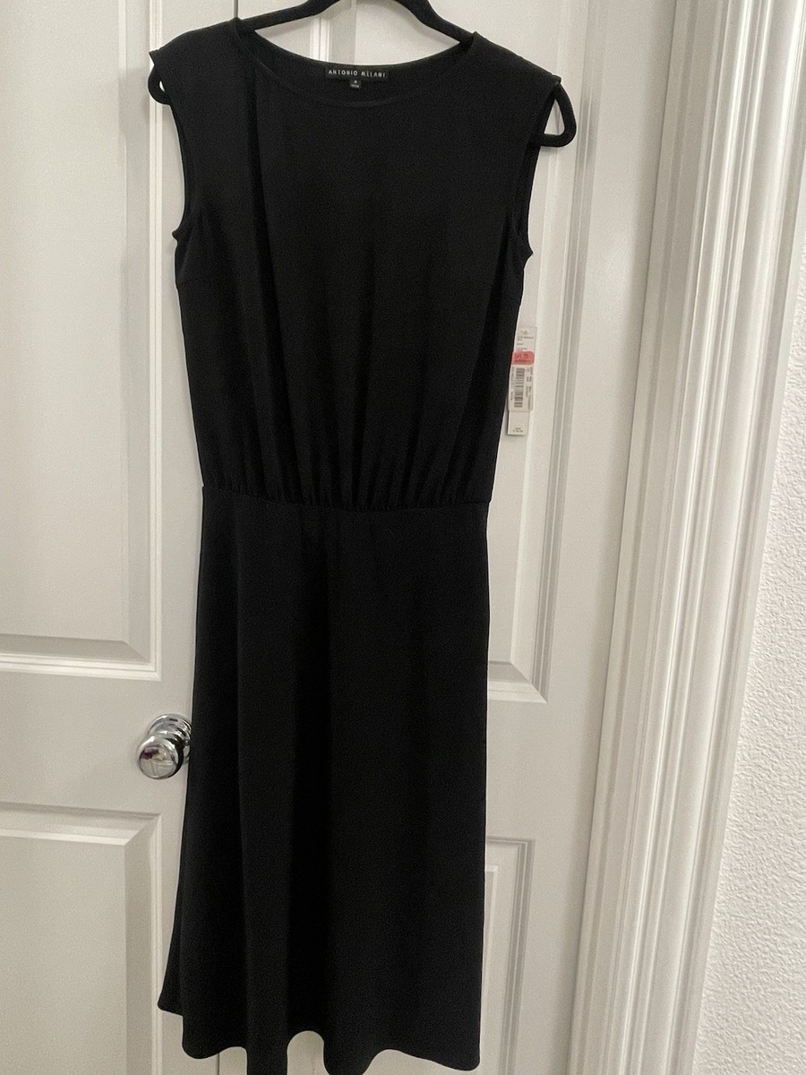 Womens Sleeveless Antonio Melani Black Dress Size 4 New With Tags