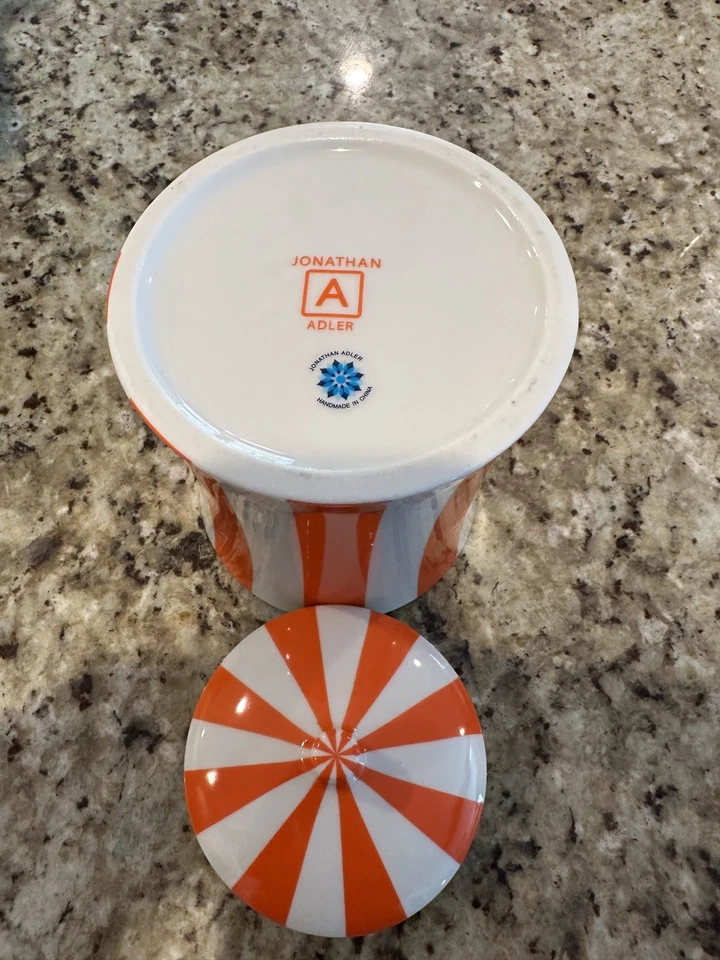 Контейнер Jonathan Adler Vice оранжевый/белый - снят с производства - Изображение 3 из 4