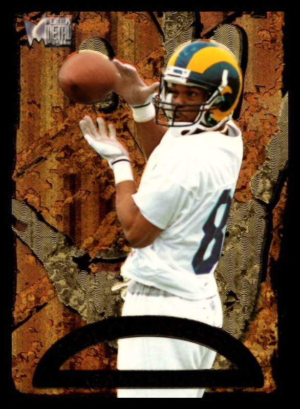 1996 Fleer Metal #1 Isaac Bruce Gold Fingers