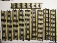 Märklin HO Konvolut M-Gleise gerade, gebogen, Weichen, Prellbock
