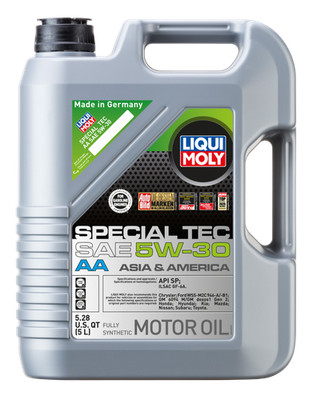 Liqui Moly 20138 Special Tec AA SAE 5W-30 Fully Synthetic Motor Oil 5 Liter