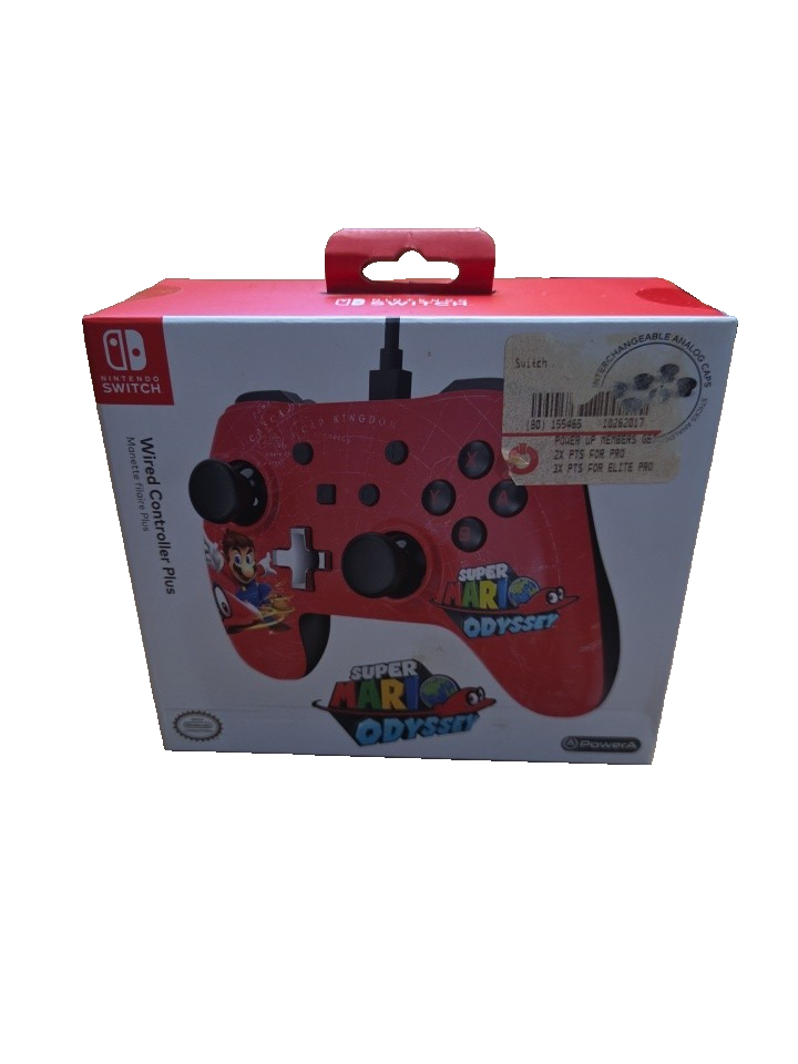 nintendo switch super mario odyssey wired controller brand new