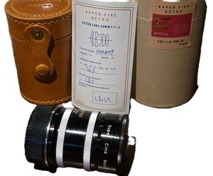Super Cine Retro Ekton 50mm f1.5 Type S5, Leica M (100609). Filter, Case, Box.