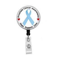 Prostate Cancer Awareness - Retractable Badge Holder - Badge Reel - Lanyards - S